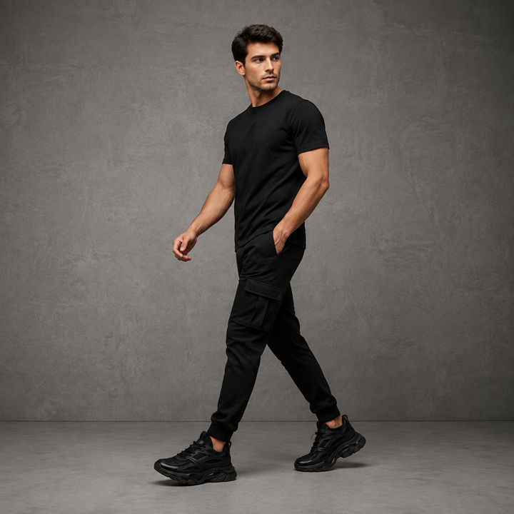 Sneaker Runner Negro +10cm