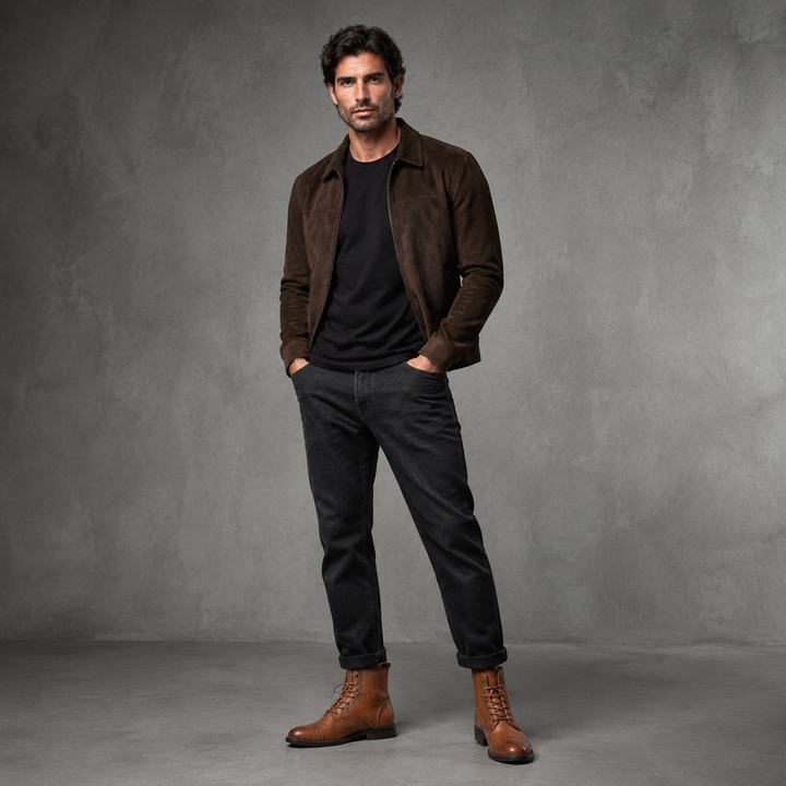 Bota Chelsea Marrón +8cm