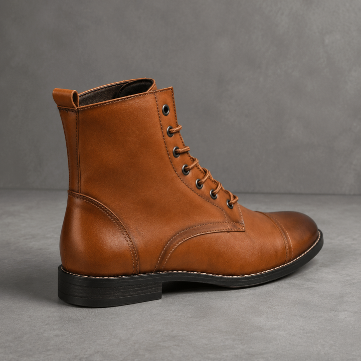 Bota Chelsea Marrón +8cm