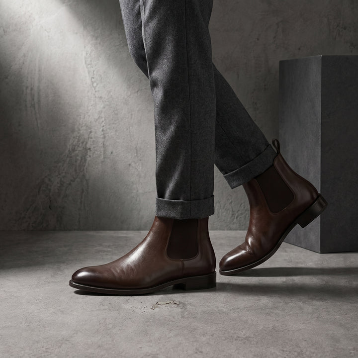 Chelsea Boot Marrón +8cm