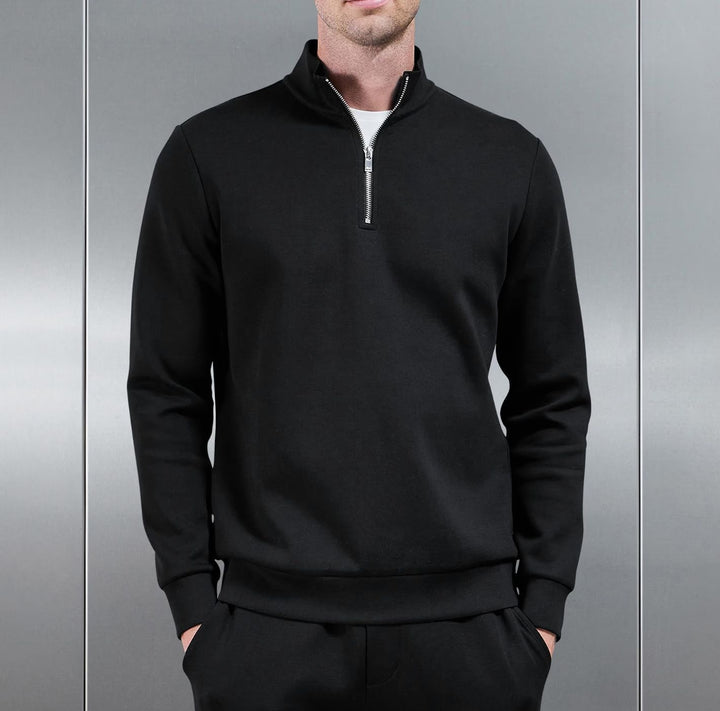 SAYU | Sudadera Media Cremallera de Punto Interlock