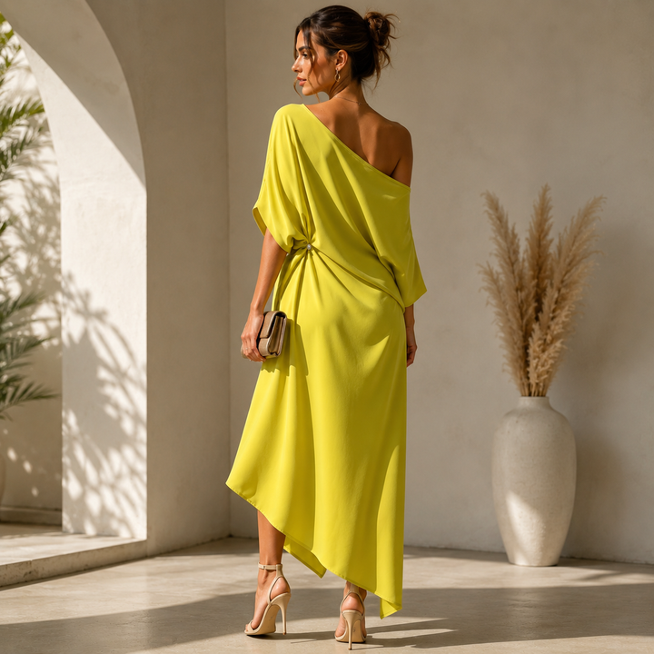 Camila – Vestido elegante asimétrico